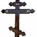 Э11 Крест сосна Сердечки темный 220-10,5-4 см