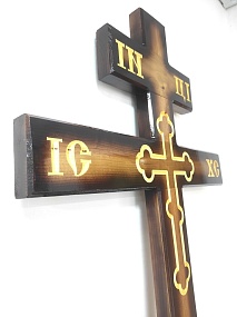 С33 Крест сосна 220-11-4см с вырез.крестом