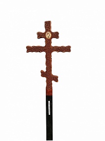 Крест детский художественный "Волна" 170*6,5*4,5 см лиственница