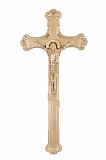 Крест на гроб металлизированный