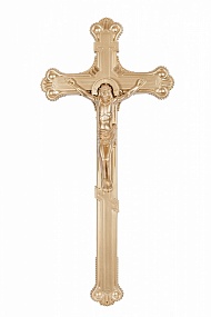 Крест на гроб металлизированный