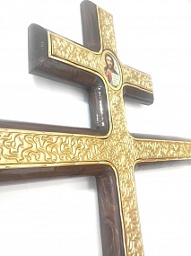 Э08 Крест прямой золотой 220-8,5-4,5 см