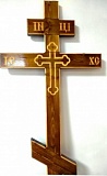 С21 Крест сосна темный с вырез. крестом 210-9-4 см