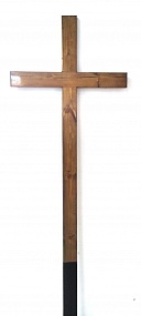 С15 Крест сосна католический светлый 210-9-4 см
