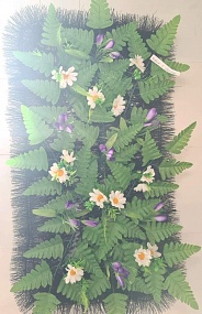 Коврик ритуальный с цветами 70*35 см